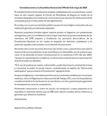 CONSIDERACIONES
