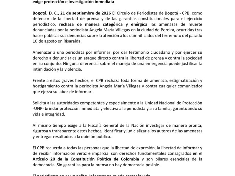 Comunicado Amenazas A.M. Villegas page 0001